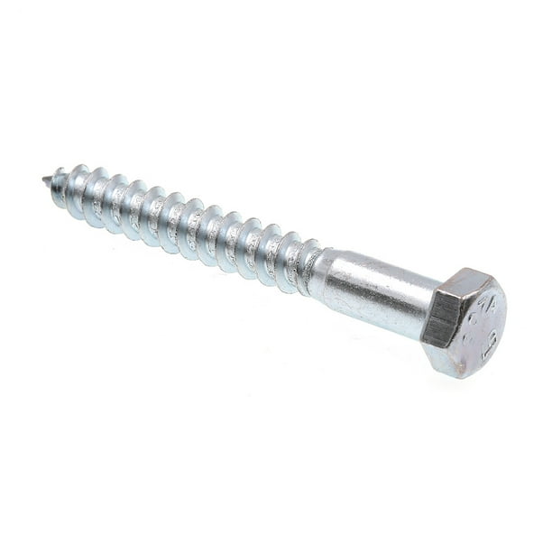 Hex Head Lag Screw Bolts 500 pcs Zinc Plated 3/8 X 1 Steel Hex Head Lag Screw Bolts 500 pcs Zinc Plated 3/8 X 1 Steel